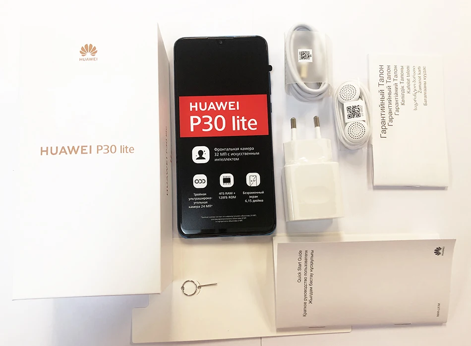 Глобальная версия HUAWEI P30 Lite NOVA 4E 4 Гб 128 Гб Смартфон 6,15 ''Kirin 710 Восьмиядерный мобильный телефон Android 9 32 МП камера заднего вида