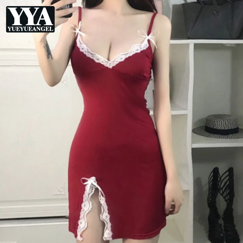 Женское мини-платье с V-образным вырезом открытой спиной и низким | Женская одежда