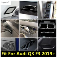 dashboard air window lift handle bowl speaker cover trim for audi q3 f3 2019 2022 stainless steel accessories interior