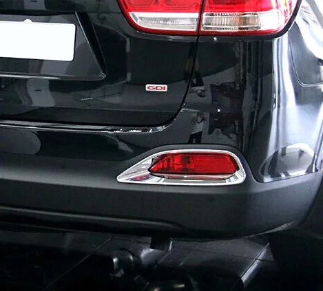 Для KIA SORENTO L 2015 2016 2017 ABS Chrome лампа заднего противотуманного фонаря Обложка отделка
