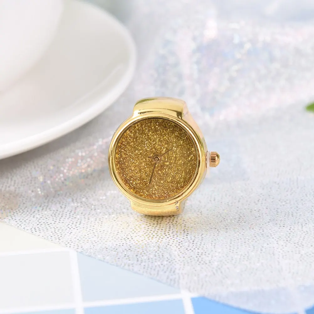 Watch Creative Steel Cool Elastic Quartz Finger Ring For Women Stretch Watches Rings Unisex Gifts | Украшения и аксессуары
