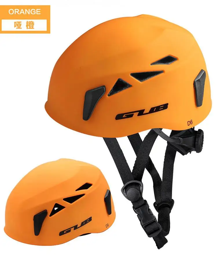 Matte Orange Kuulee GUB открытый спуск расширение пещера спасательные альпинизма вверх шлем Защитная шляпа альпинистское оборудование - Цвет: Matte Orange