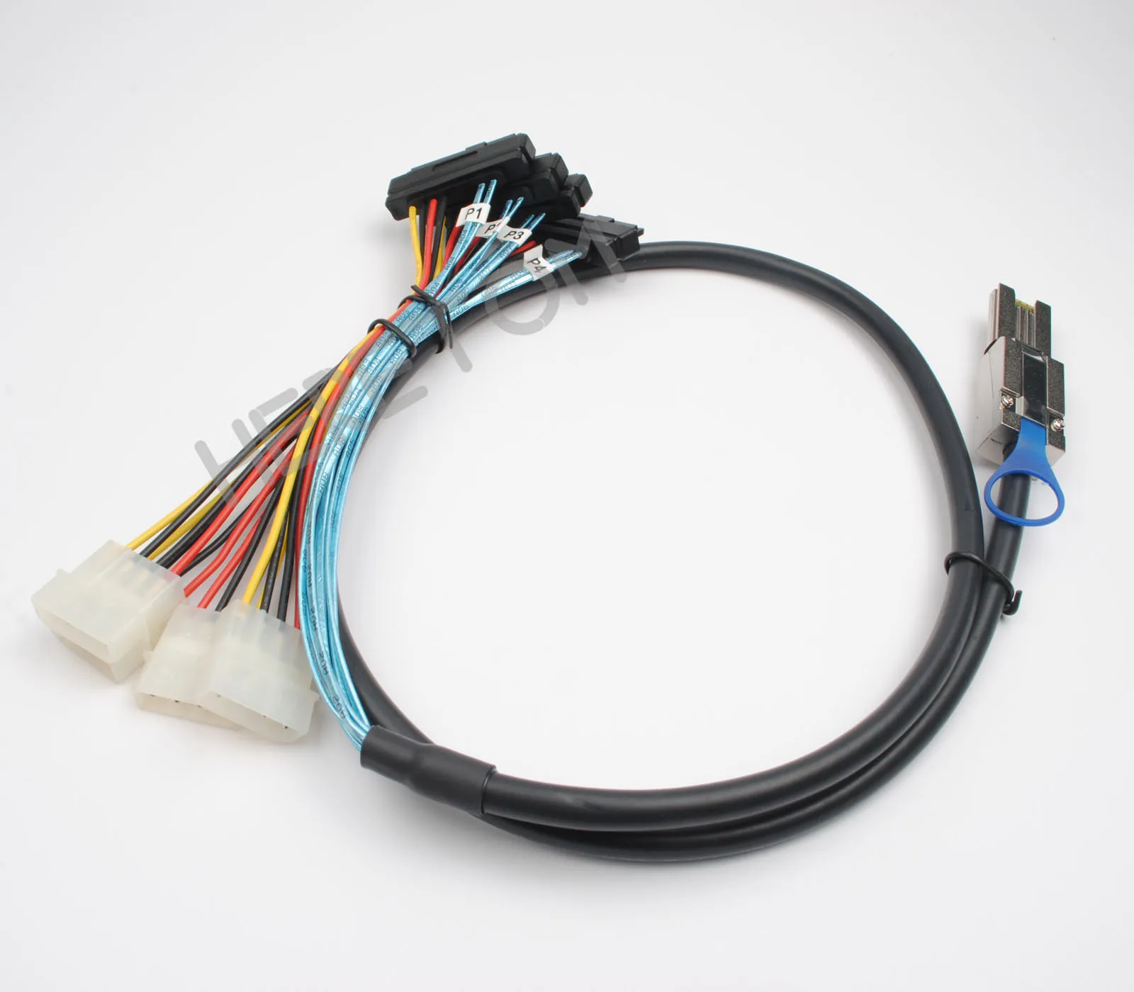 HD Mini SAS SFF-8088 26Pin TO 4 SFF-8482 SAS 29Pin HDD Cable,   Raid Data    2 /200