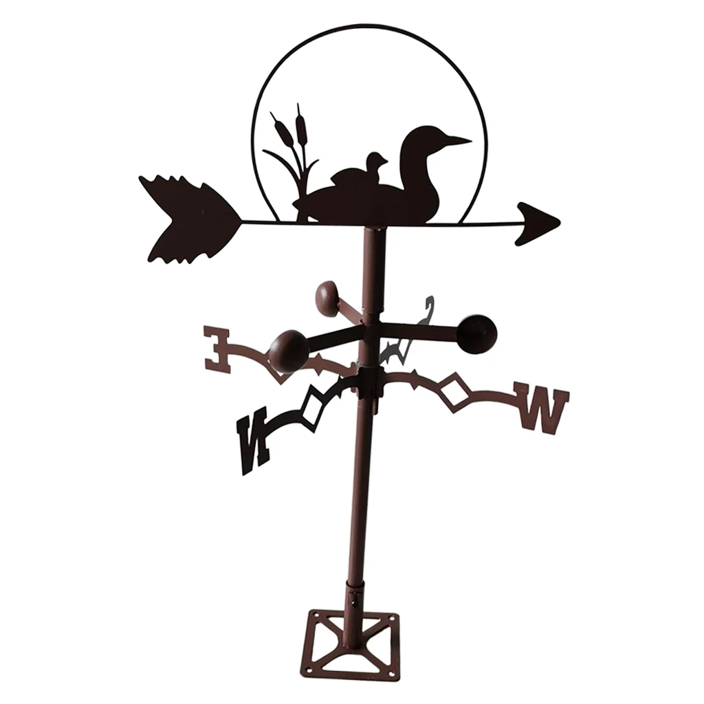 

Weathervane Fence Mount Wind Direction Indicator Garden Ornament