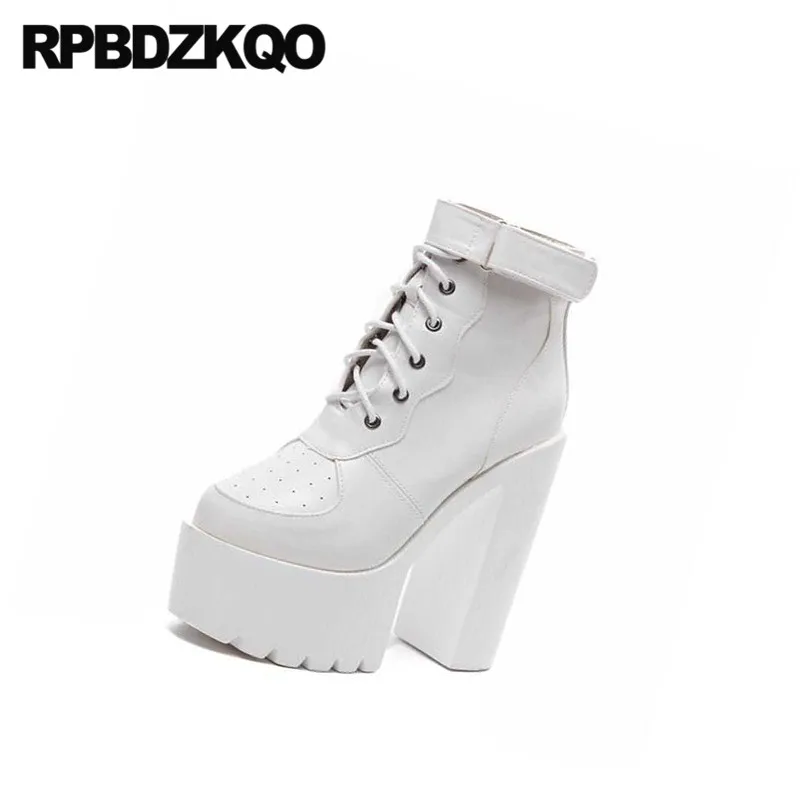 В готическом стиле на платформе Сапоги в панк Обувь не сужающемся книзу