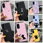 Одежда для пар чехол для телефона для OPPO Realme 6, Realme 7 Pro, мягкий чехол-накладка с милым котом, защитный бампер для Realme 6 Pro, 7