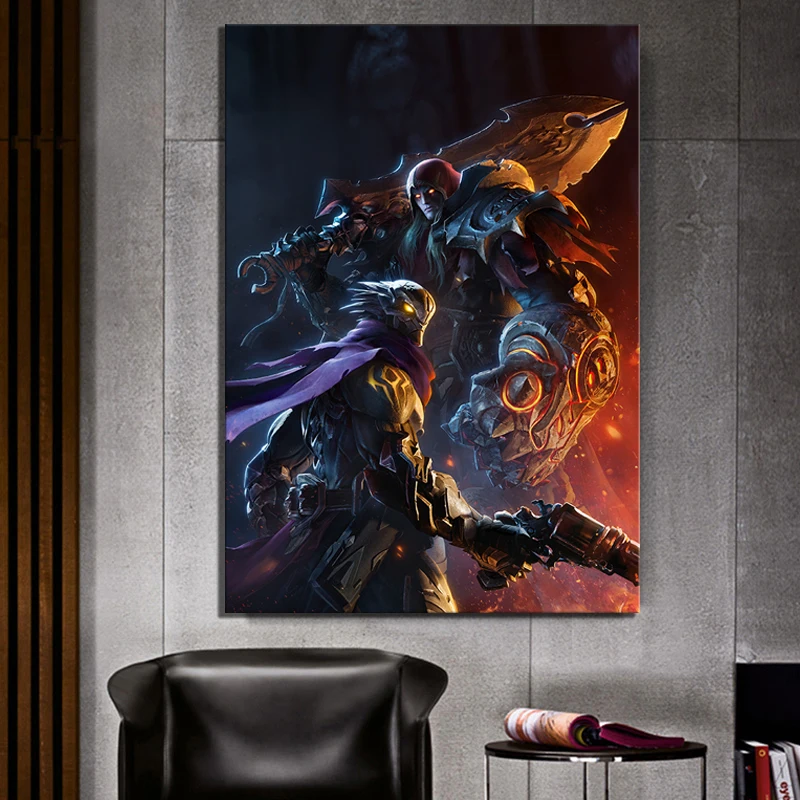 Цельнокроеное платье игры постер картина Darksiders Genesis картин декоративная
