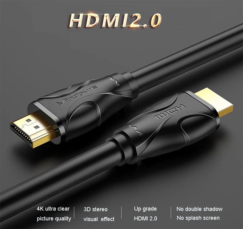 HDMI кабель 4k Аудио экстрактор hdmi к hdmi переключатель разветвитель hdmi 4k Кабель hdmi 2,0 1 м 1,5 м 2 м 3 м 5 м 8 м 10 м 12 м 15 м 20 м