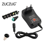 Адаптер питания с регулируемым напряжением 3 В, 4,5 в, 5 В, 6 в, 7,5 в, 9 В, 12 В, 2 А, а, Универсальный адаптер переменногопостоянного тока для зарядного устройства для светодиодной ленты видеонаблюдения