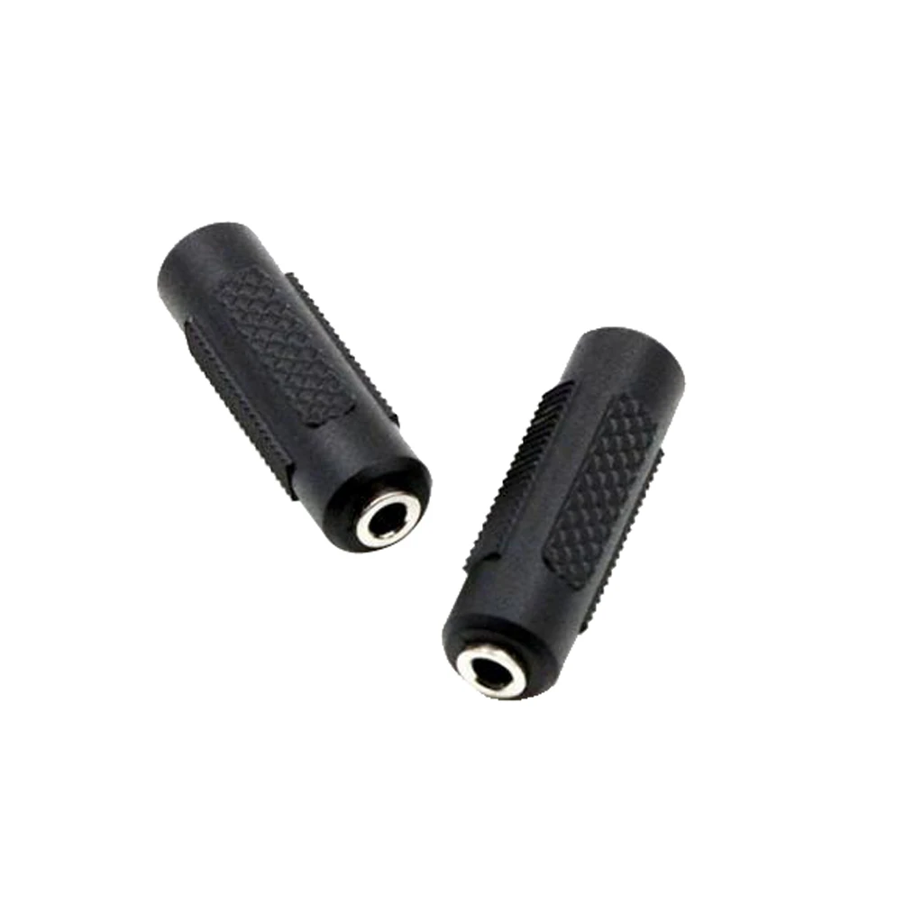 

2pcs Audio Converter Adapter 3.5mm To 3.5mm For Guitar Audio Cable