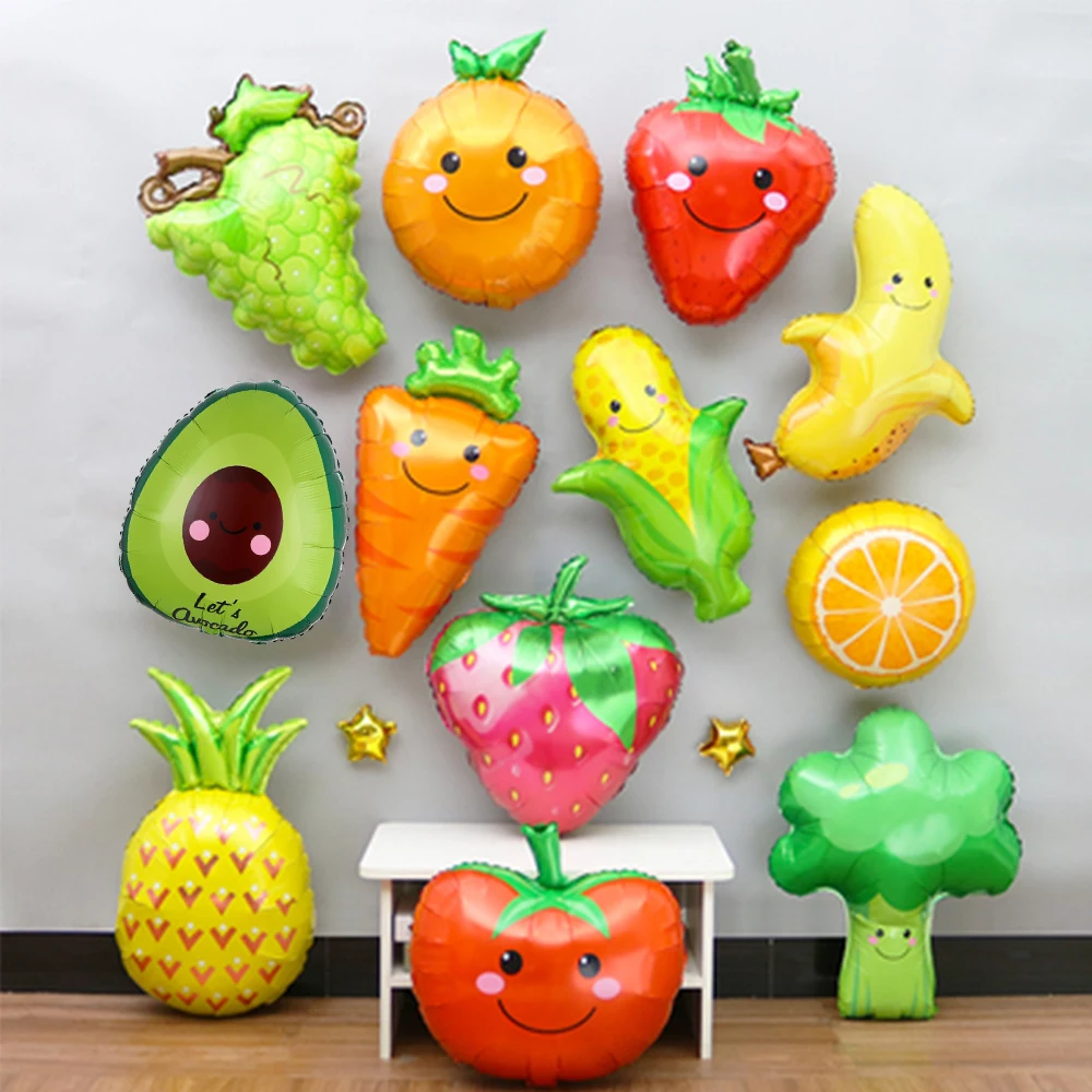 1 шт. воздушный шар для фруктов и овощей украшение летней вечеринки клубника