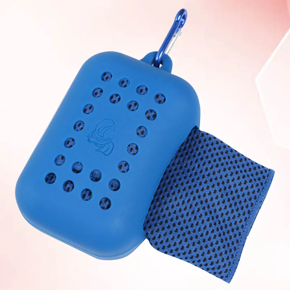 

Outdoor Sports Cooling Towel Portable Fast Drying Sports Towel Polyester Towel Sports Accessory for Sports Gym (Dark Blue)