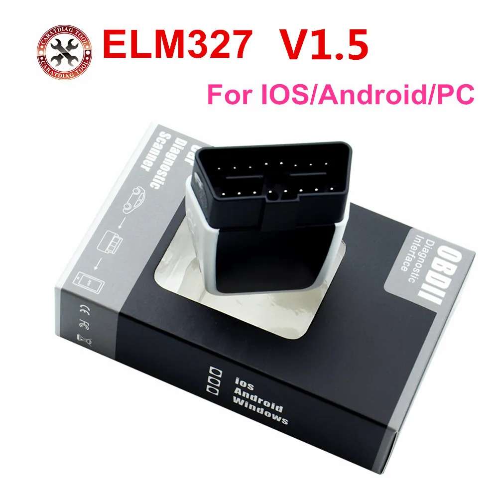 2021 Новый ELM327 V1.5 с светодиодный светильник для IOS/Android/ПК подставка рисунков