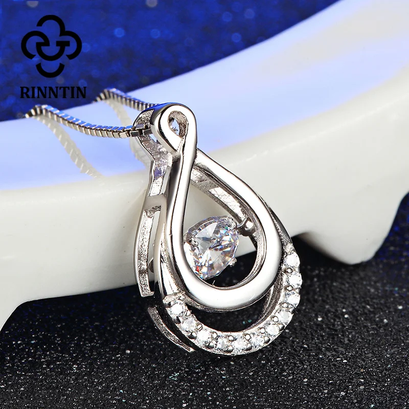 Женское ожерелье из серебра 925 пробы с подвеской в виде капли воды|pendant drop|pendant with