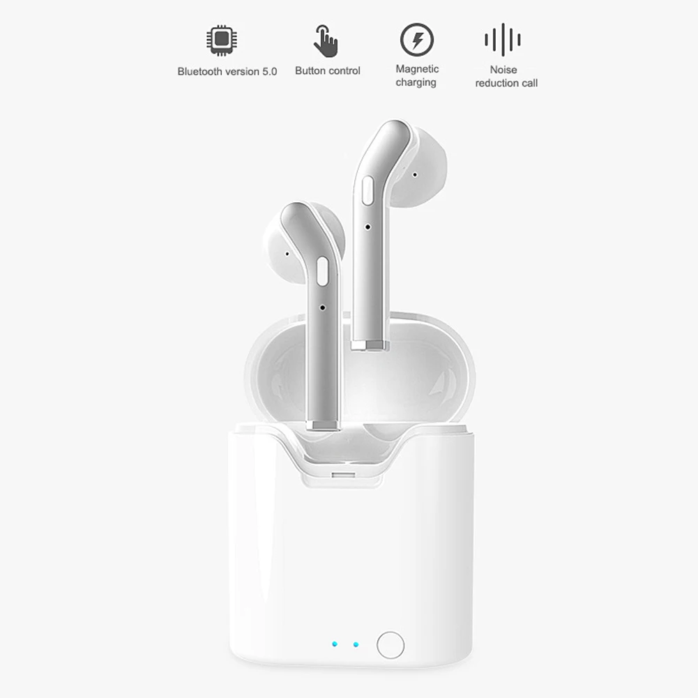 Bluetooth 5 0 Беспроводной наушники гарнитура вкладыши TWS с мини стерео зарядный