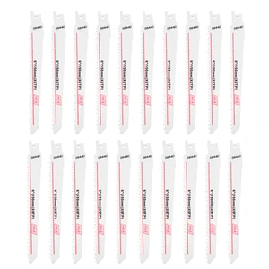 Лезвия сабельной пилы для дерева, пластика, прямые кривые режущие инструменты 150*19*0,9 мм, пильный диск HCS 20 шт.компл.