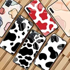 Стеклянный корпус для Samsung Galaxy A51 A71 A50 A31 A21s A70 A72 A52 5G M31 M51 мягкий черный чехол для телефона в виде ракушки корова Зебра