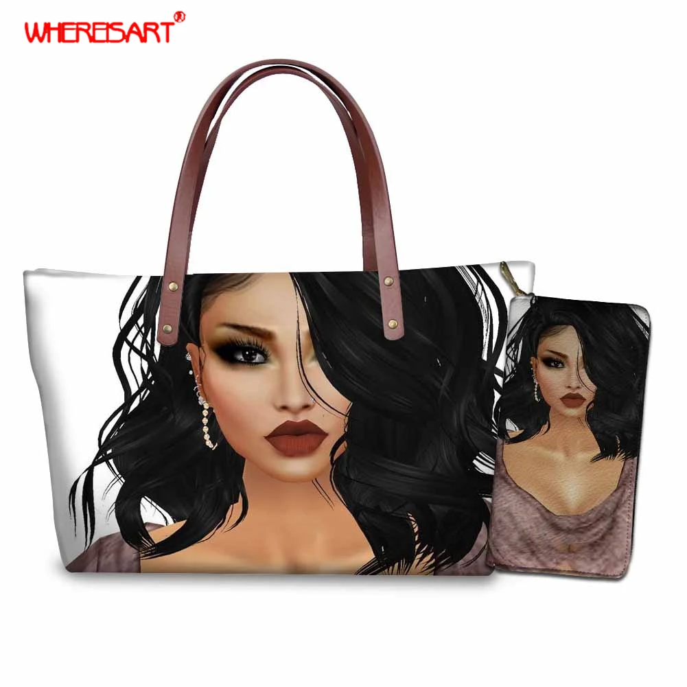 Комплект из большого кошелька и сумочки для женщин 2019|Сумки с ручками| |