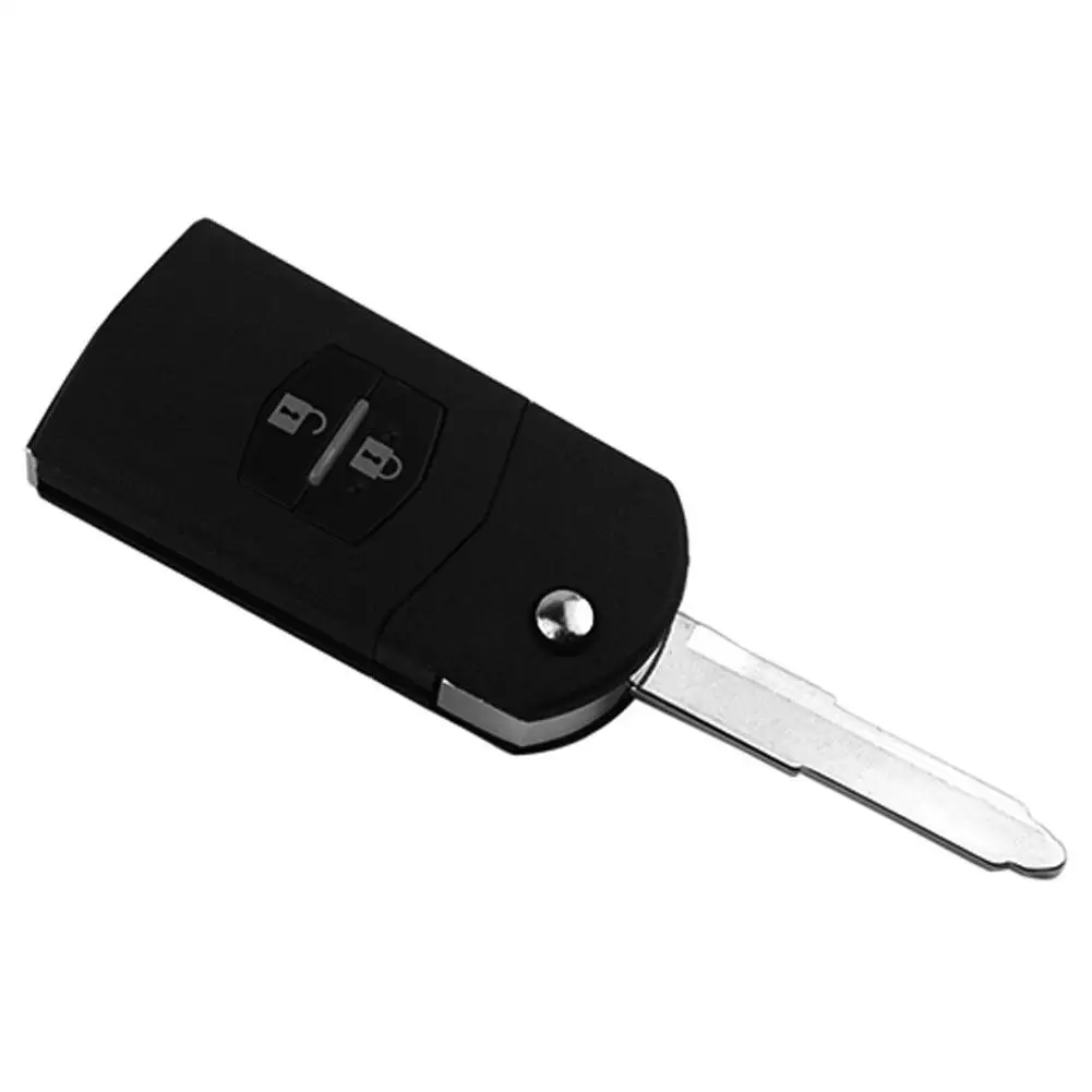 

50% HOT SALES!!! Flip Key Shell Fit for Mazda 3 5 6 Remote Key Case Replacement 2 Button Fob