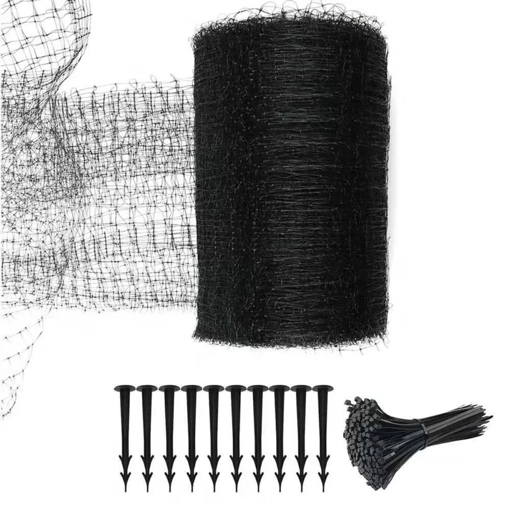 

Bird Netting Width 2.1m Durable & Reusable With Wraps Nail For Plants Fruit Trees Vegetables Length 30m Garden Supplies Mesh