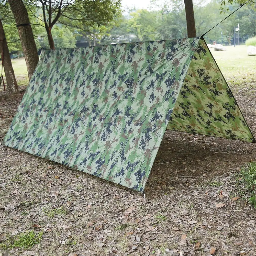 

Outdoor Ultralight Tent Tarp Camping Survival Shelter Camping Mat Waterproof Beach Beach Tool Multifunctional Canopy Aw I7u1