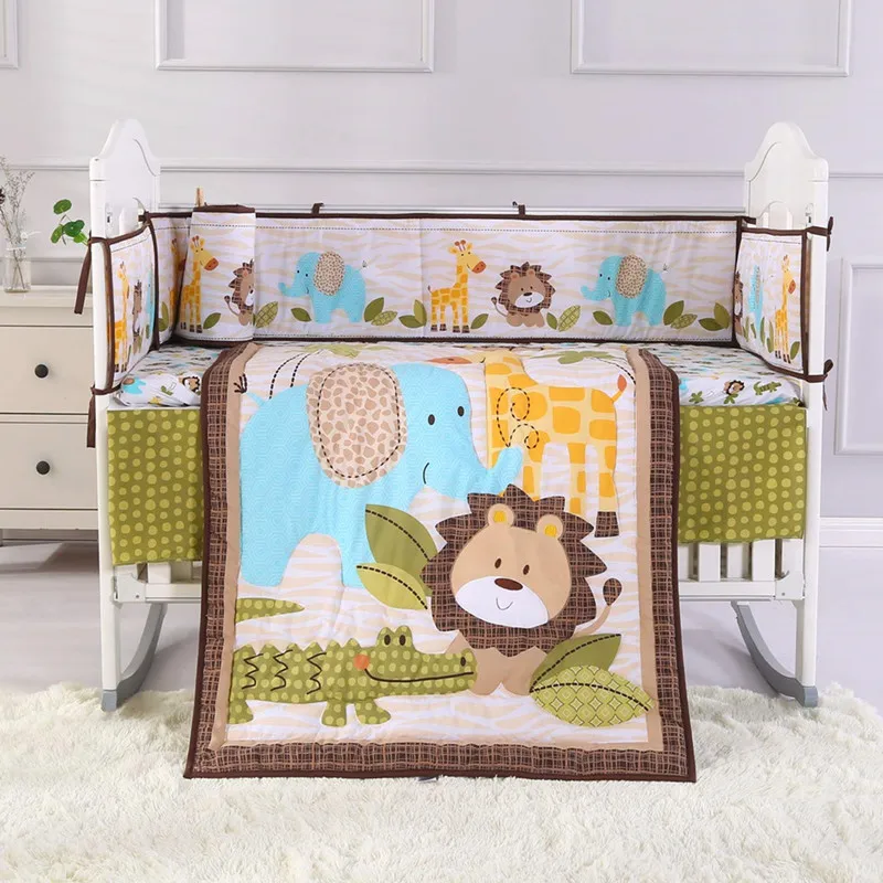 Комплект постельного белья для новорожденных из 7 предметов супермягкая защита