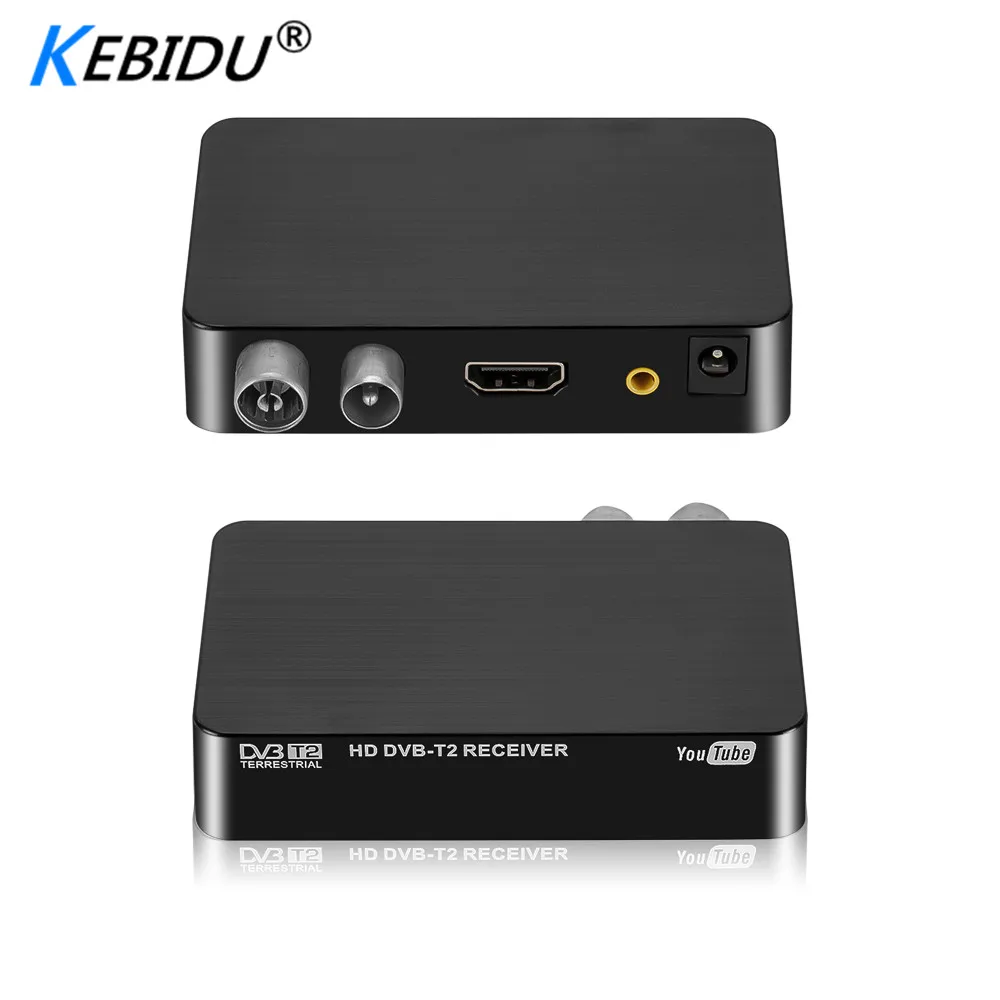 Kebidu DVB T2 HDMI HD 1080P тюнер приемник спутниковый декодер ТВ коробка USB2.0 Встроенный