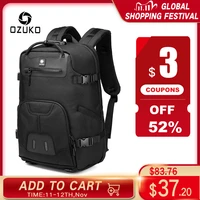 ozuko anti theft men backpack 15 6 inch laptop backpacks male usb charging casual travel bag quality waterproof backpack mochila