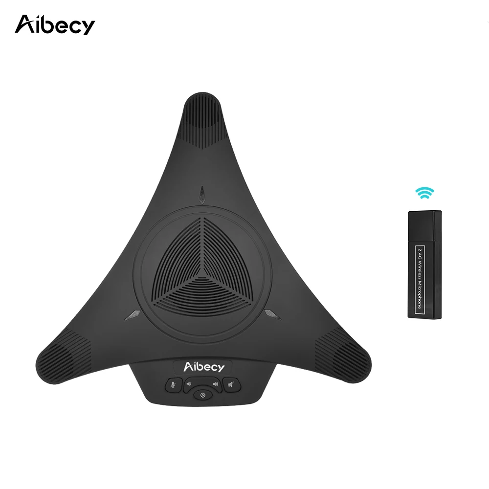 Aibecy MST-X1W 2 4G беспроводной USB видеоконференции микрофон громкоговоритель 6m 360 °