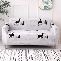 useful cushion case lightweight sofa cover xmas elk snowflake printed sofa cover furniture accessories seat protector