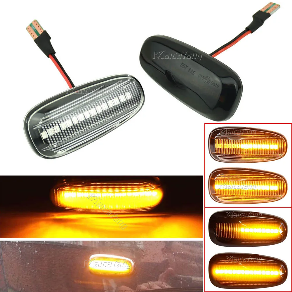 

2Pcs Dynamic LED Side Marker Flowing Turn Signal Side Repeater Lamp Sequential Blinker For Opel For Zafira A 99-05 For Astra G