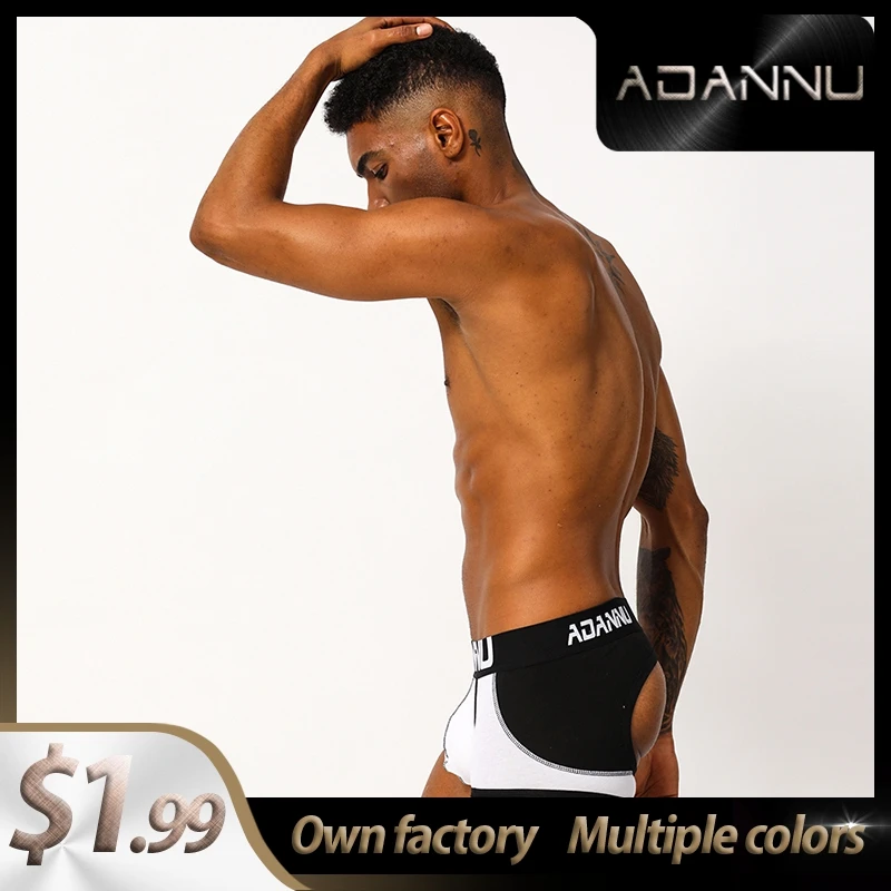 Модные удобные мужские стринги из спандекса сексуальное нижнее белье с