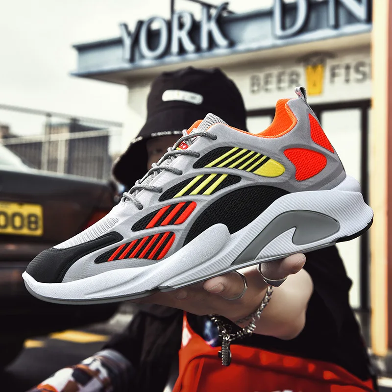 

2021Spring Summer New Style Men Fashion Sport Shoes for Male Outdoor Casual Breathable Mesh Running Sneaker Shoe Tenis Masculino