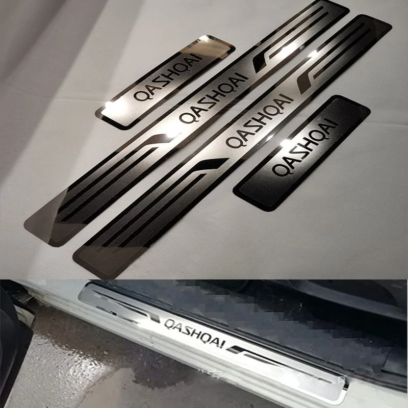 

Stainless Steel Door Sill Car Styling For Nissan Qashqai T32 2009 2014 2016 2020 Pedal Scuff Cover Protector Sticker