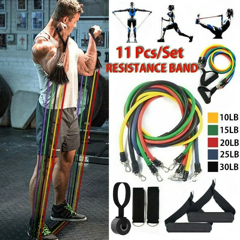 

11-piece Set of TPE Tensioner Set Pull Rope Suspension Resistance Multifunctional Home Fitness