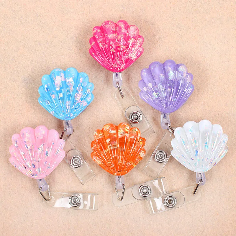 Lucency Блестящий корпус выдвижной креативный пластиковый держатель для бейджей