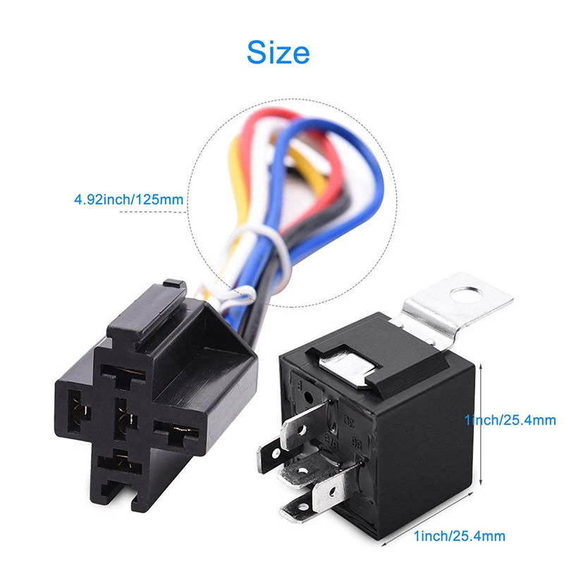5PCS Heavy Duty 12V Relay 40A Automotive Switch Power 5PIN SPST Relays & Socket | Автомобили и мотоциклы