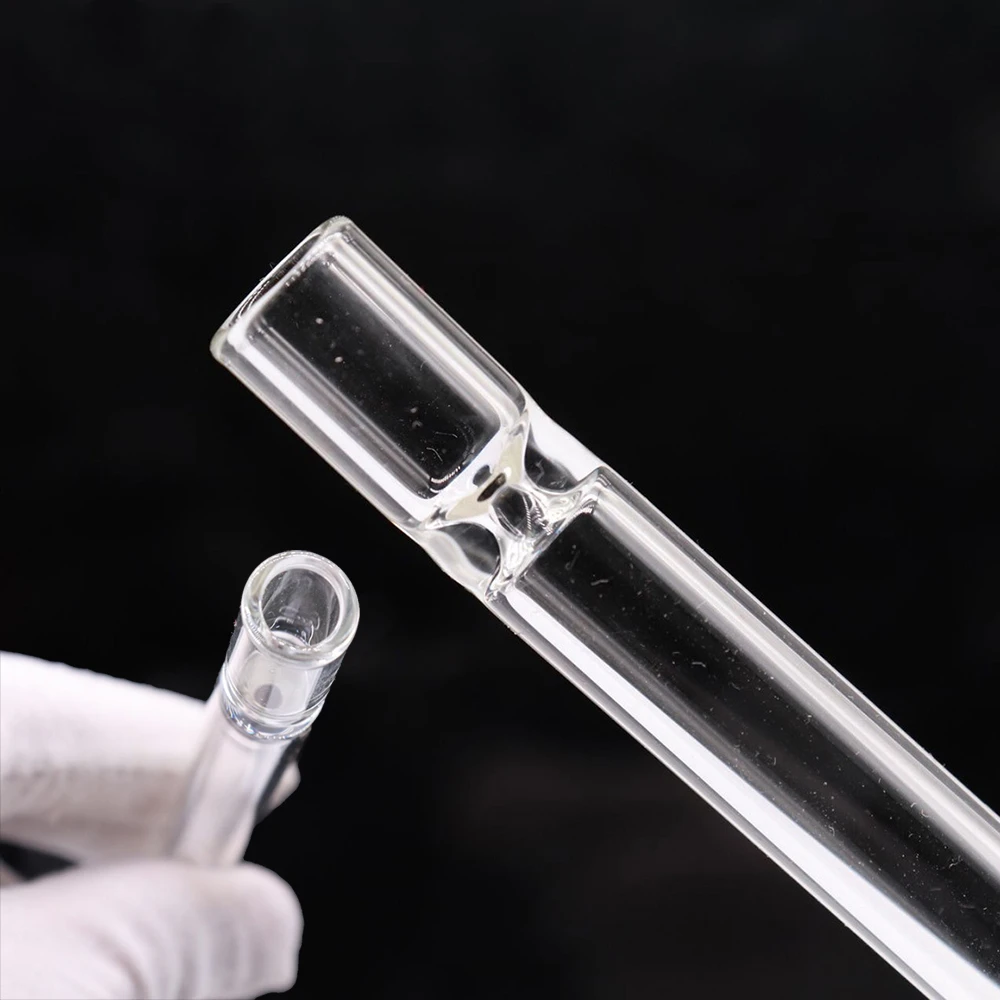 

1Piece Premium Glass One Hitter Pipes Smoking Pipe Cigarette Holder Glass Dugout Pipe Tobacco Herb Pipes Accessories