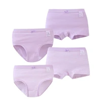 4pcslot girls panties pure cotton kids panties solid pink childrens undershorts school teenage girl thong children underwear