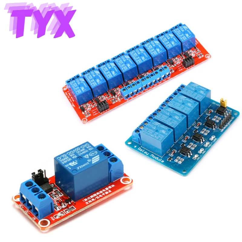 Usb кабель 1 шт-1/2/4/8 канал 5V12V24V триггерный релейный модуль щит с опора для оптопары