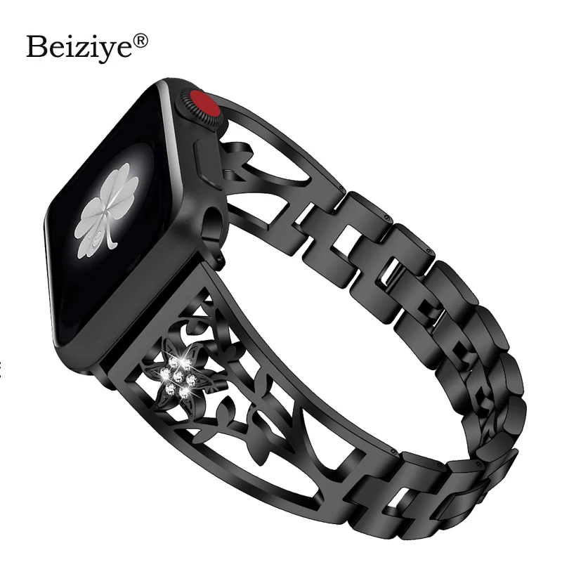 

Women Diamond Strap For Apple Watch Band 38mm 42mm 40mm 44mm Series 6 5 4 Bracelet Stainless Steel Strap For iWatch Series 3 2 1