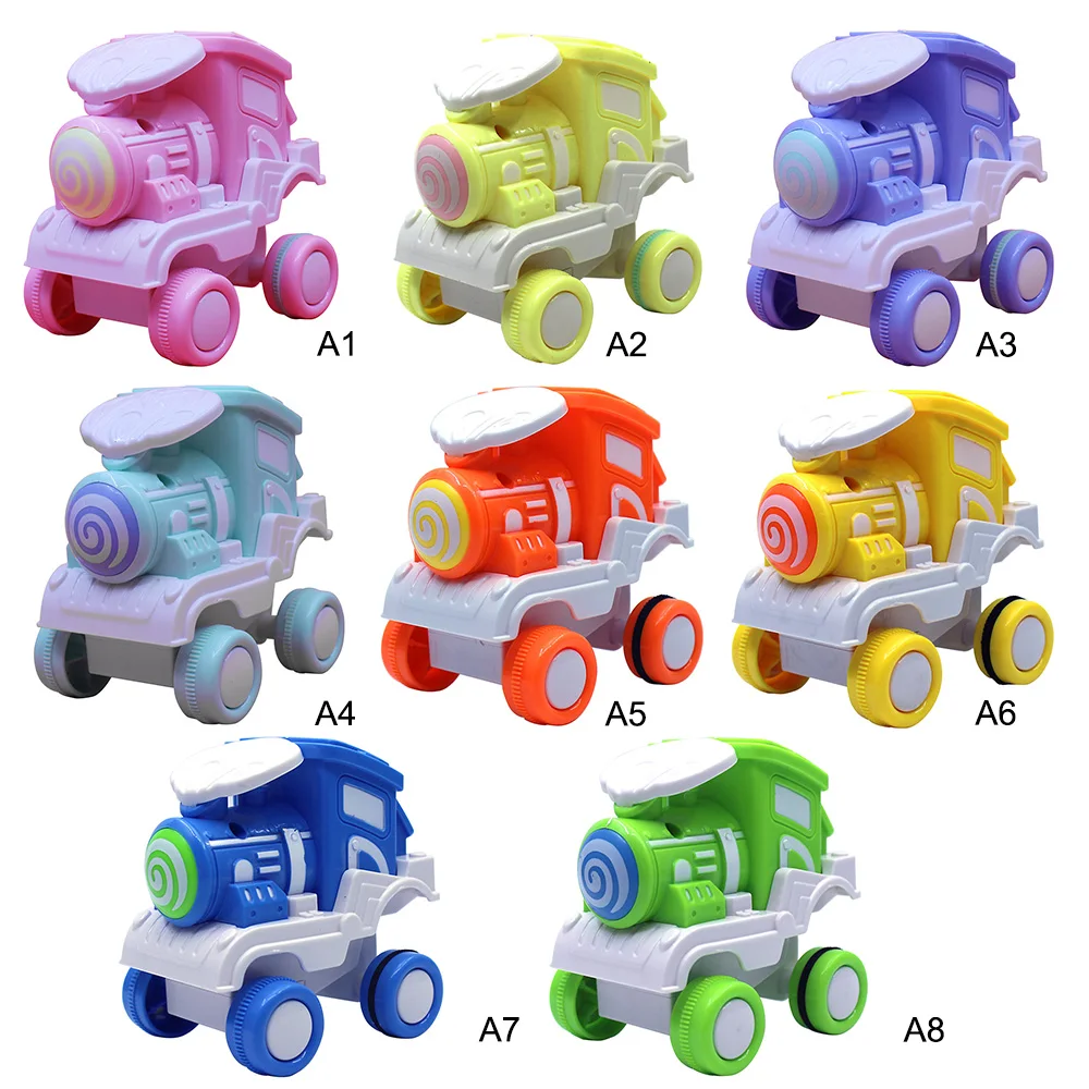 

Boy Girls Toys Car Plastic Toy Children Inertial Train Vehicles Stunt Rolling Train Educational Car Model Birthday New Year Gift