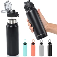 insulated thermos water bottle 20oz stainless steel double wall vacuumperfect for sportsoutdoorindoor keeps warm and cold