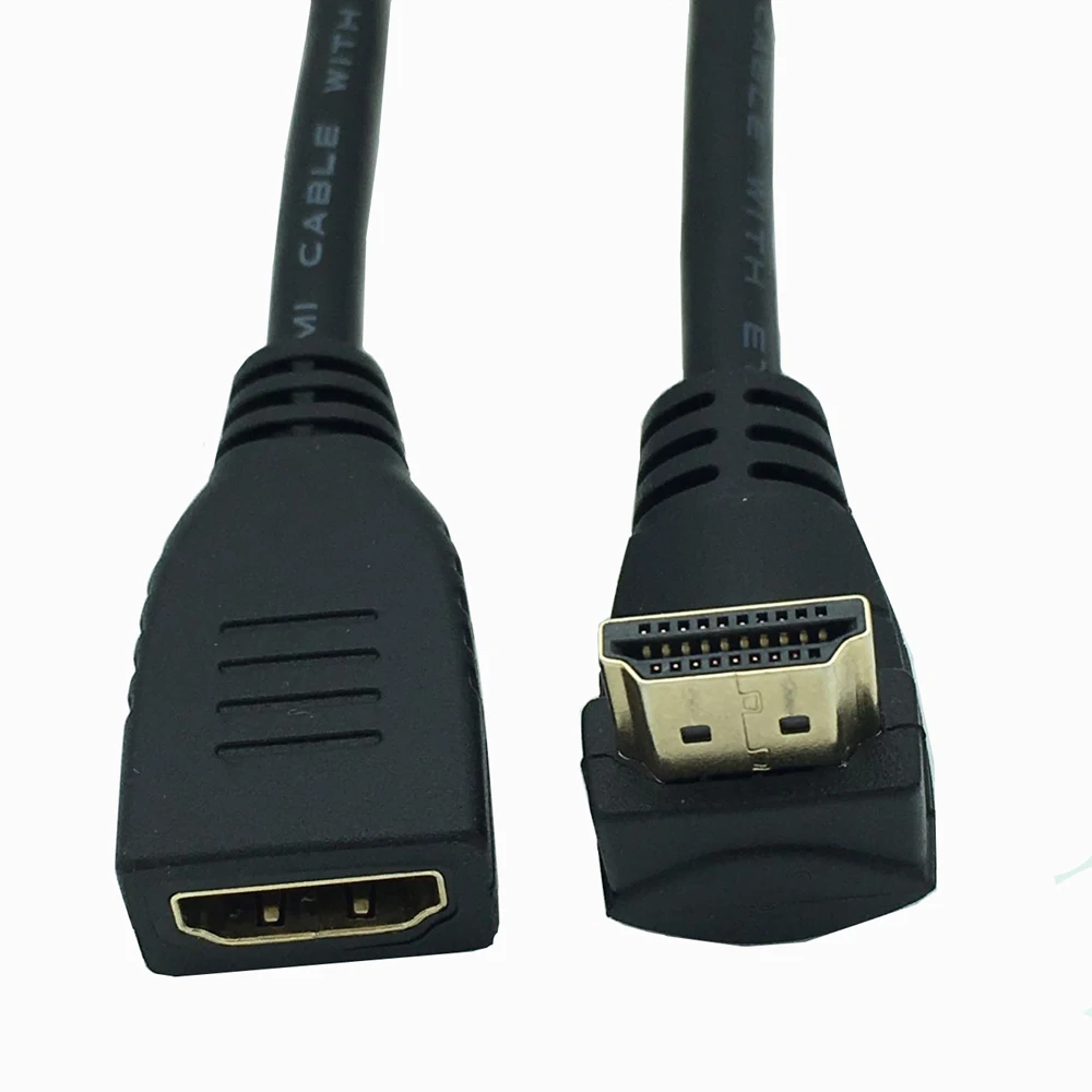 

HDMI 4K*2k Cable HDMI 2.0V 60Hz, Down angle male to female extension cable 0.6m