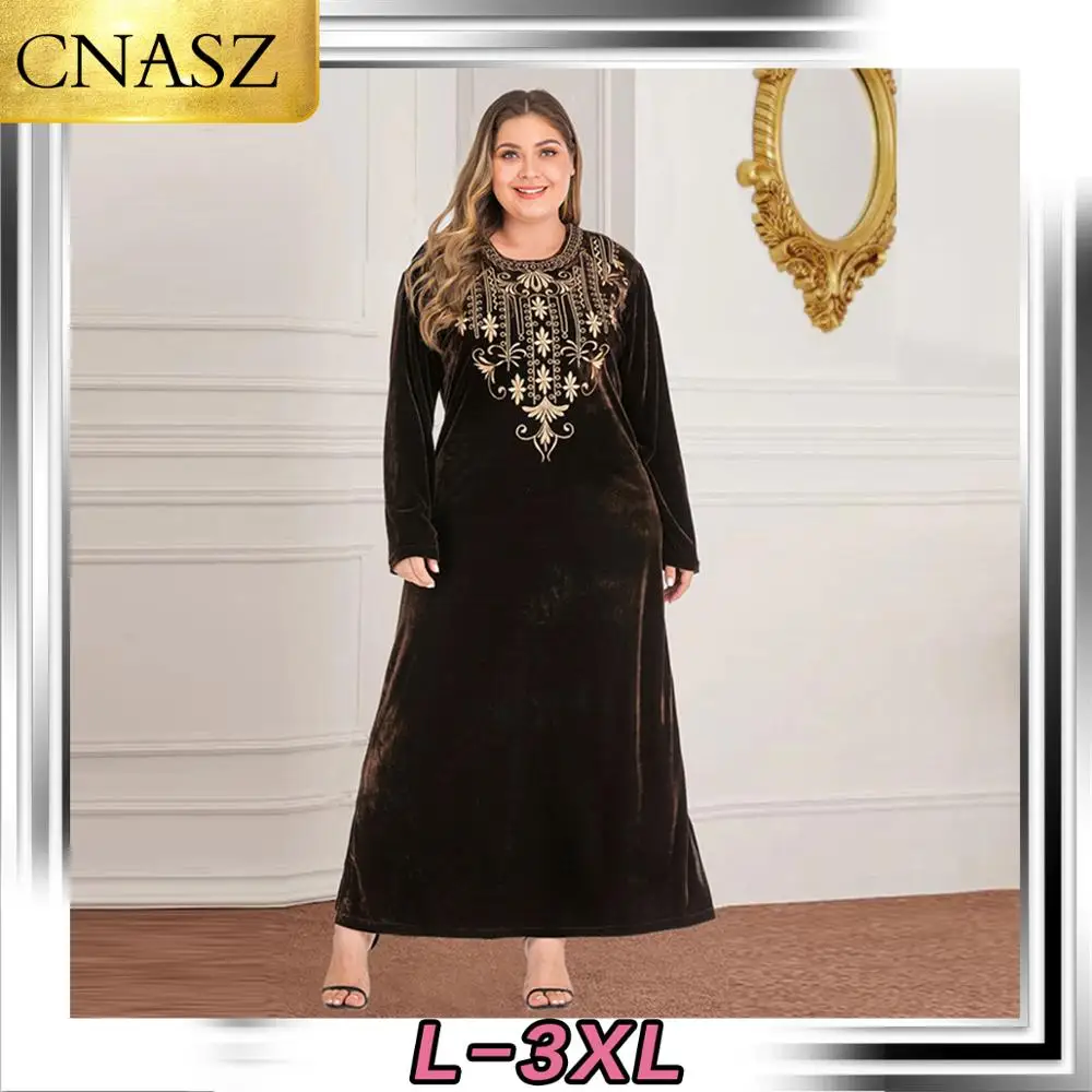 Новейшее мусульманское платье Дубай Турция исламское большой размер женское