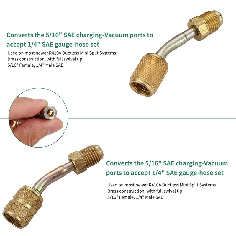 AC R134A Freon Charging Refrigerant Kit Including Adapters Quick Couplers | Cables &amp Sockets