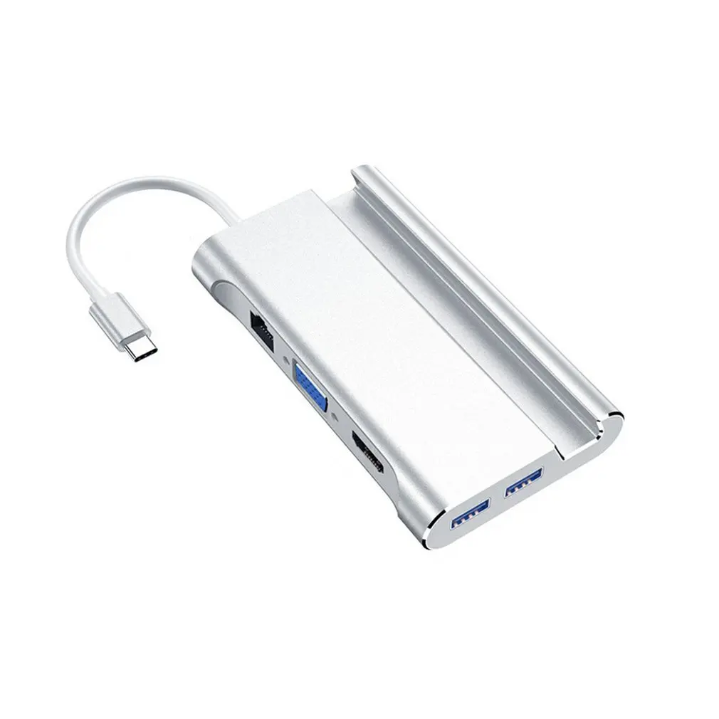 7in1 Type C to HDMI-compatible HUB Adapter USB Hub Docking Station USB3.0 VGA RJ45 PD Converter for Laptop Macbook Pro Dock Hub
7in1 Type C to HDMI-compatible HUB Adapter USB Hub Docking Station USB3.0 VGA RJ45 PD Converter for Laptop Macbook Pro Dock Hub
