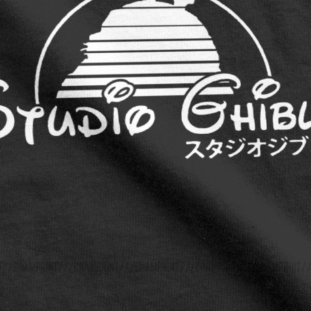 Новинка Studio Ghibli футболка для мужчин с круглым вырезом Тоторо 100% хлопковая