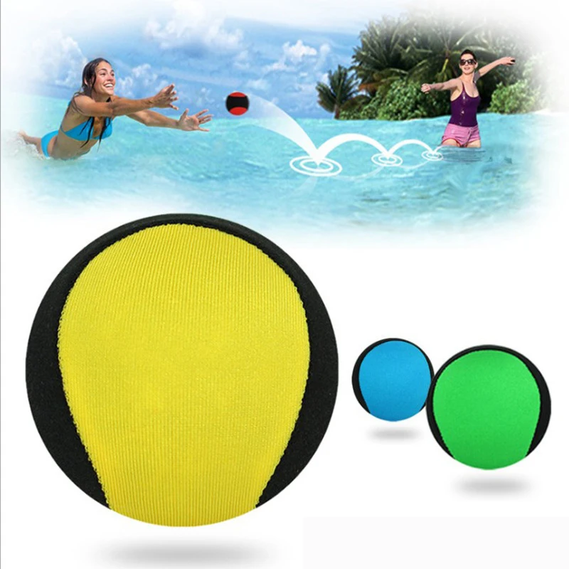 TPR Water Bouncing Ball Bounce Water Surf Ball Water Skimming Jumper Ball Ocean Pool Beach Sports Toys Fidget Stress Relief Ball