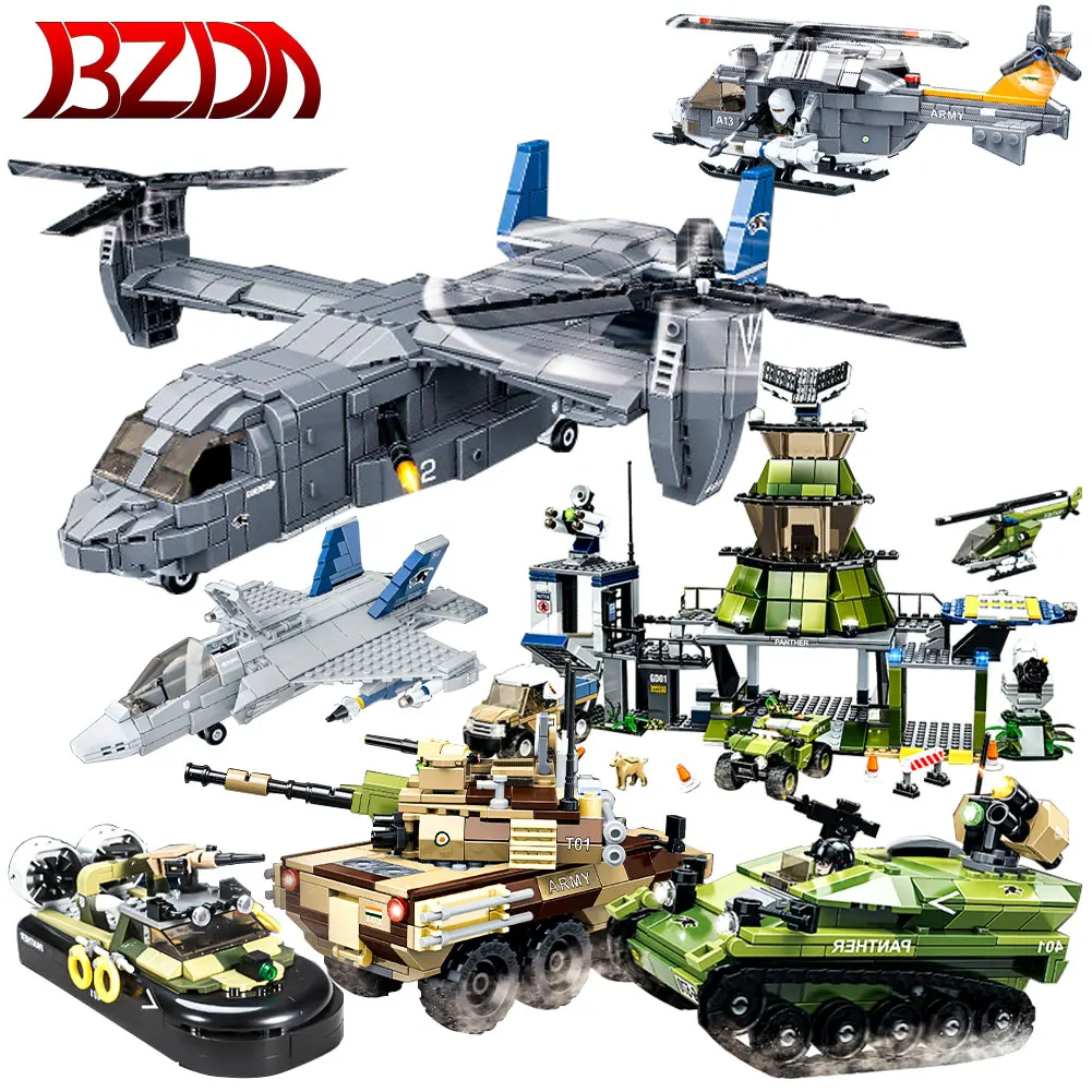 Разведывательная машина BZDA вертолет танк истребитель строительные блоки Moc игра